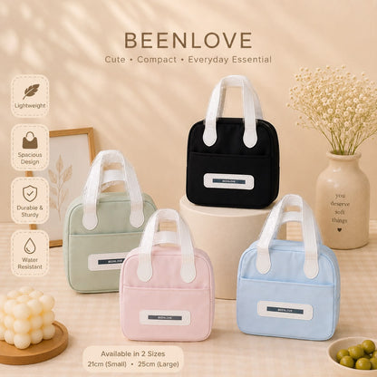Been Love Insulated Lunch Bag – Waterproof Thermal Tote with Side Pocket