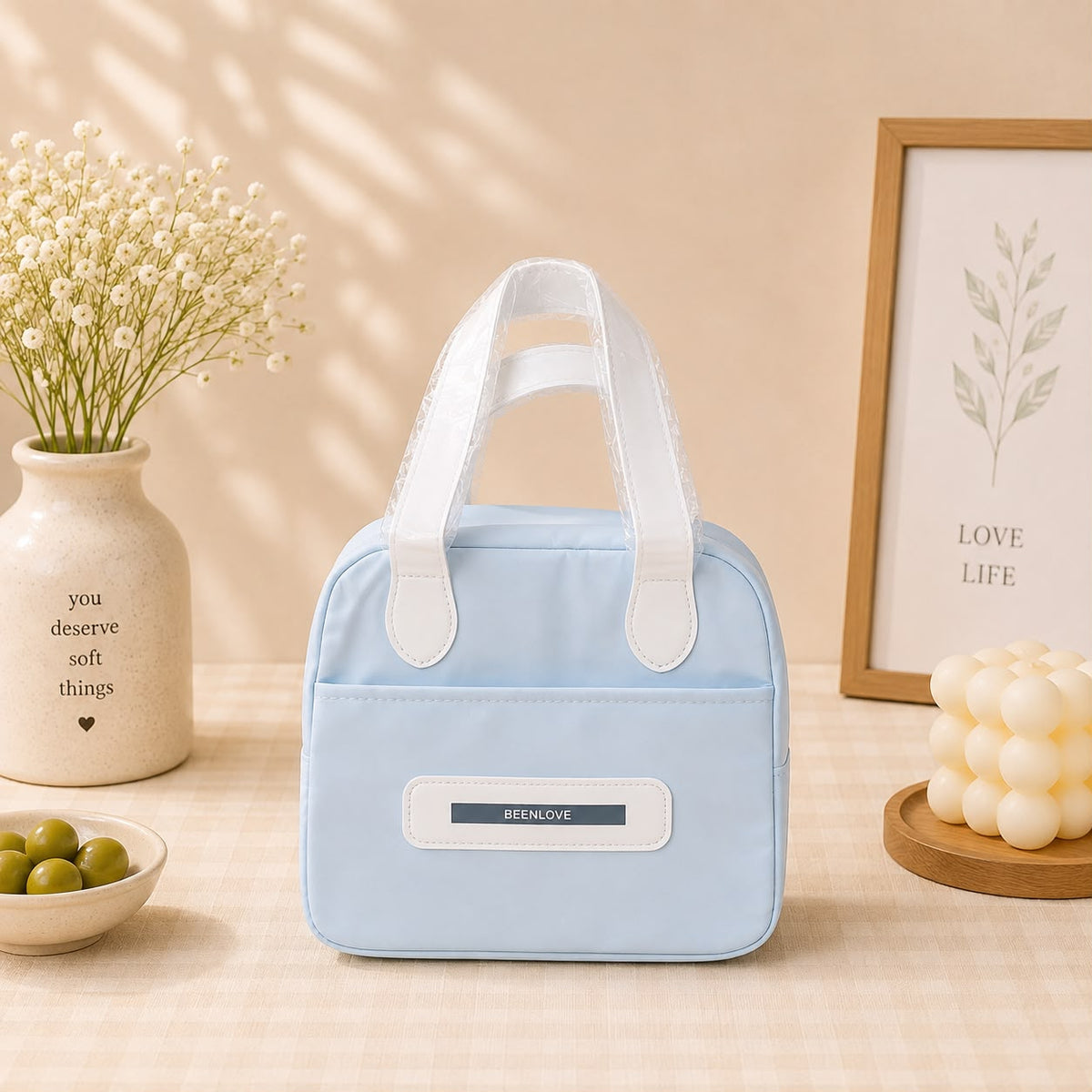 Been Love Insulated Lunch Bag – Waterproof Thermal Tote with Side Pocket