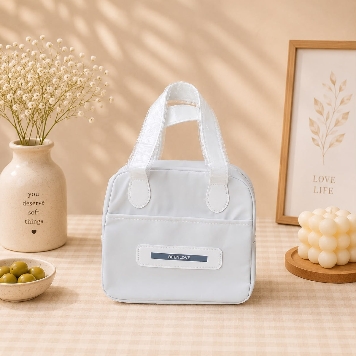 Been Love Insulated Lunch Bag – Waterproof Thermal Tote with Side Pocket
