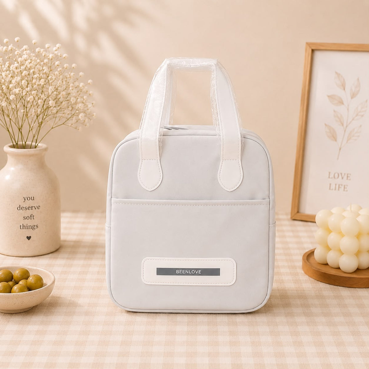 Been Love Insulated Lunch Bag – Waterproof Thermal Tote with Side Pocket