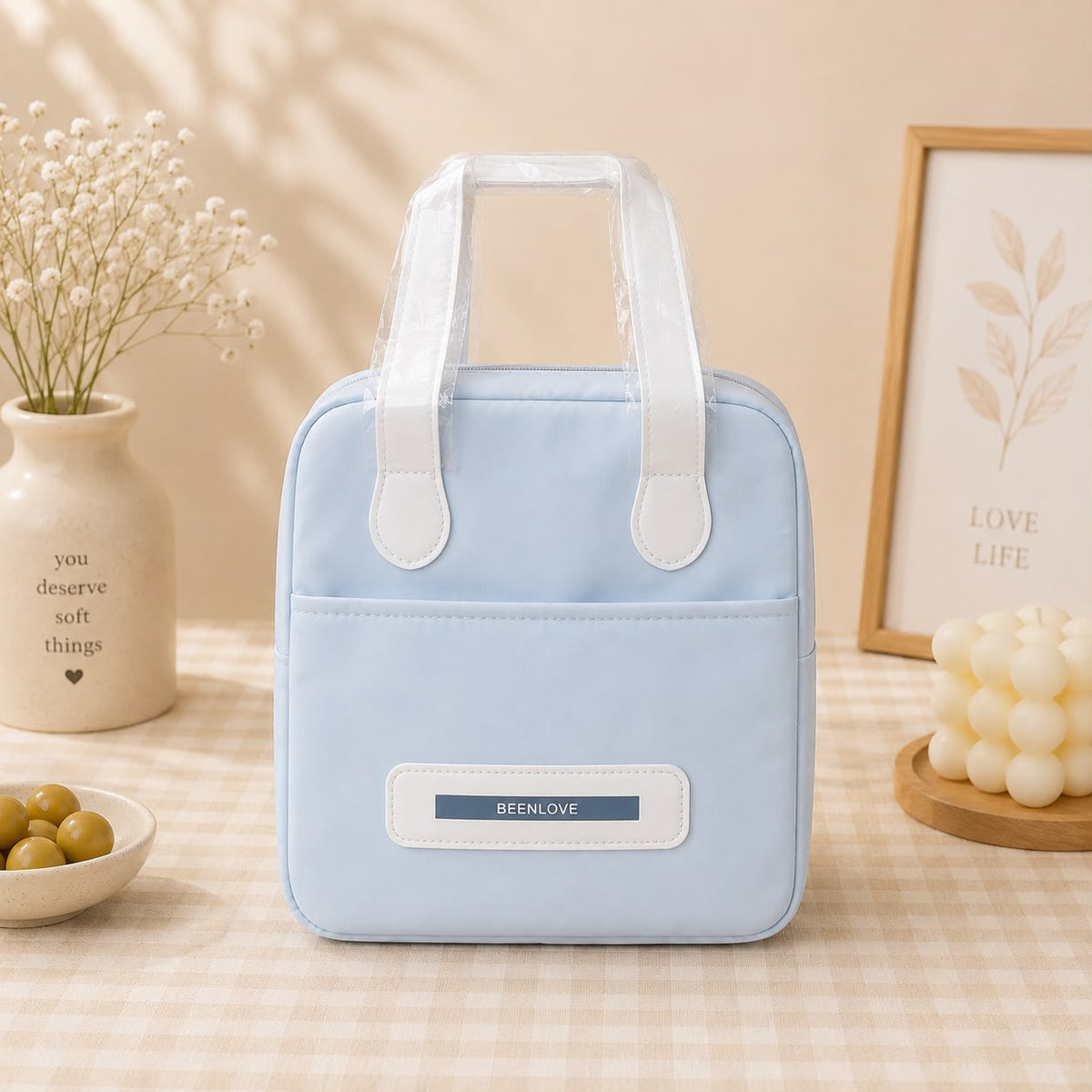Been Love Insulated Lunch Bag – Waterproof Thermal Tote with Side Pocket