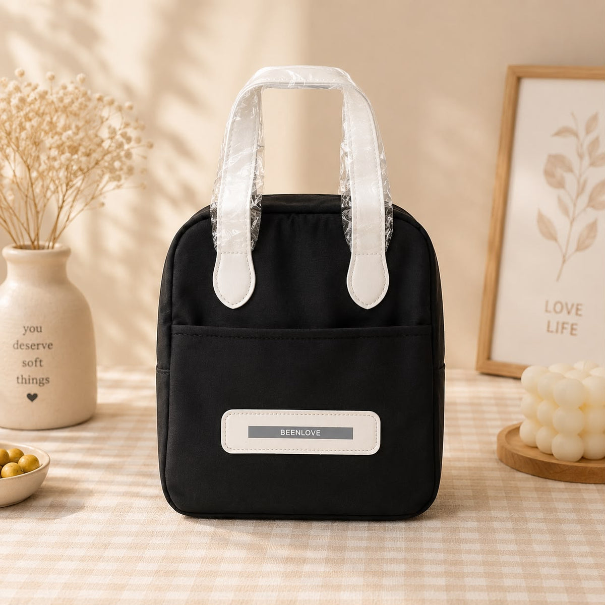 Been Love Insulated Lunch Bag – Waterproof Thermal Tote with Side Pocket