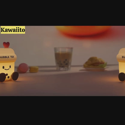 Squishy Silicone Boba/Bubble Tea Night Lamp