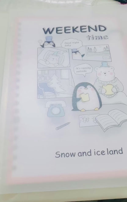 Weekend Time Spiral Notebook | Snow and Ice Land