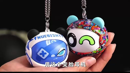 Face Changer Kawaii TWS Bluetooth Earbuds with case
