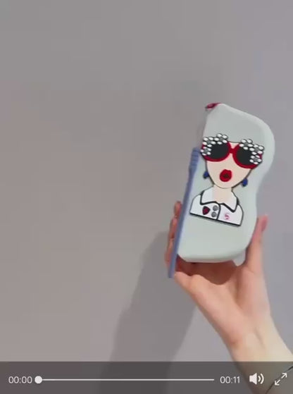 Kawaii Sunglasses Case with Wrist Strap